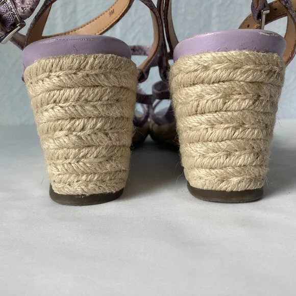 Vionic Pastel Lilac Ayda Espadrille Wedge Sandal Size 9M - Picture 3 of 9